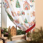 Комплект штор для кухни с подхватами «Новогодняя сказка» 145×180 см - 2 штуки, габардин - Фото 3