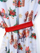 Шторы для кухни с подхватами «Новогодняя сказка» 145×180 см - 2 шт., габардин - Фото 7