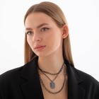 Кулон «Цепь» маскулинность, цвет серый, L=50 см - фото 24474371