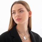 Кулон «Цепь» маскулинность, цвет серебро, L=50 см - фото 25672880