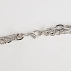 Кулон "Цепь" новолуние, цвет серебро, L=45 см - фото 24282902