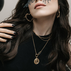 Кулон "Цепь" величие, цвет золото, L=42 см - фото 807086594