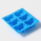 Форма для выпечки Доляна «Грузовик», силикон, 22×22 см, 6 ячеек (9.8×4.9 см), синий - Фото 5