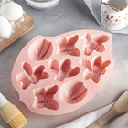 Форма силиконовая для выпечки 27×21 см «Пыльца», 8 ячеек (6,5×7×2,5 см), цвет МИКС - Фото 2