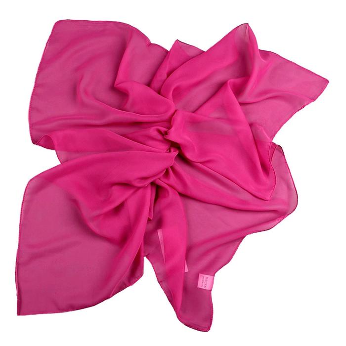 Платок женский, размер 100х100, цвет розовый