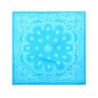Платок женский, размер 50х50, цвет голубой - Фото 3