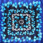 Платок женский, размер 90х90, цвет мультиколор - Фото 2