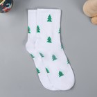 Подарок носки с принтом в банке "Носочки для Снегурочки" (женские, "Ёлочки") - Фото 5