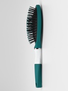 Расчёска массажная, прорезиненная ручка, 7×25(±1) см, зелёная, белая - Фото 3