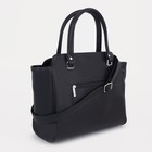 Сумка-тоут на молнии, цвет чёрный - Фото 2