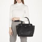 Сумка-тоут на молнии, цвет чёрный - Фото 4