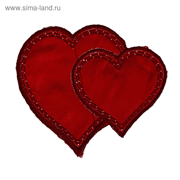 Термонаклейка "Два влюбленных сердца" - Фото 1