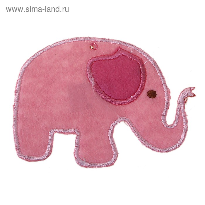 Термонаклейка "Слоник розовый" - Фото 1