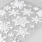 Интерьерная наклейка Room Decor «Снежинки серебро», 14×21 см - Фото 2