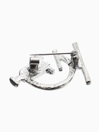 Брошь «Микроскоп», чёрно-белая в серебре  (артикул 5290224)  большой выбор товаров оптом и в розницу по низким ценам с доставкой