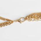 Кулон "Цепь" медальон, плотное плетение, цвет золото, L=50 см - фото 25617058