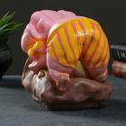 Копилка "Свинка на мешке" розовая, 20х15х21см - Фото 2