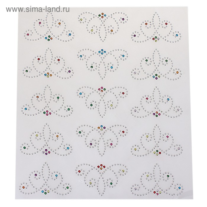 Термонаклейка со стразами "Диадема"