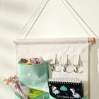 Органайзер подвесной с карманами Доляна «Мяу», 3 отделения, 30×34 см, бирюзовый - Фото 3