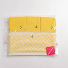 Органайзер подвесной с карманами Доляна «Время», 6 отделений, 49×35 см, жёлтый - Фото 4