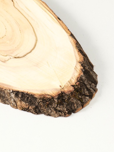 Спил осины, косой, слэб для декора, 40×18±2 см