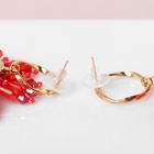 Серьги ассорти «Византия» грозди, цвет красный в золоте - Фото 2