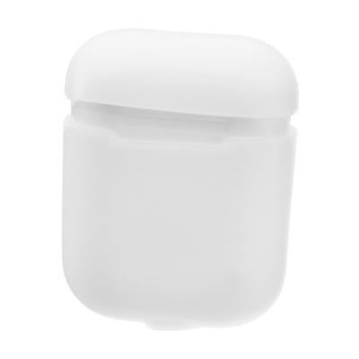 Чехол LuazON для футляра AirPods 1/2, мат. верха: силикон, 56х22х46 мм, белый