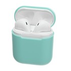 Чехол LuazON для футляра AirPods 1/2, мат. верха: силикон, 56х22х46 мм, голубой - Фото 2