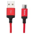 Кабель Hoco X14 Times Speed, Type-С - USB, 3 А, 2 м, черно-красный - Фото 3