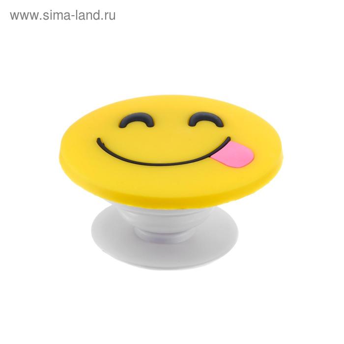 Попсокет Popsockets PS3, держатель для телефона, принт 017 "смайлик" - Фото 1