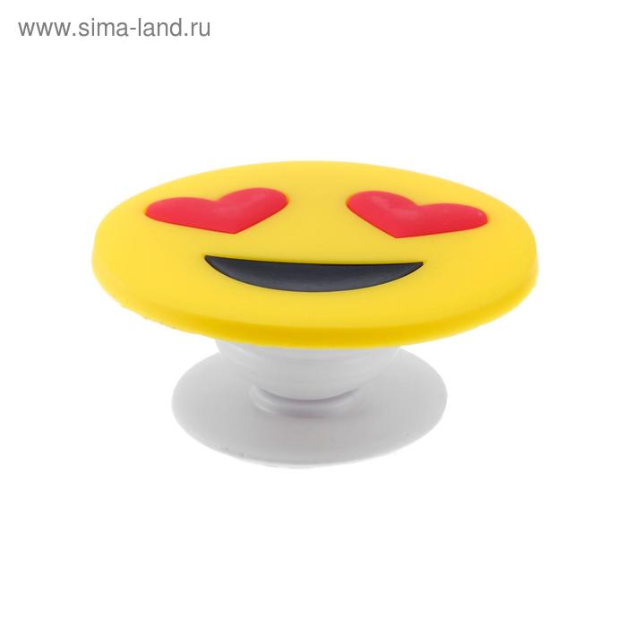Попсокет Popsockets PS3, держатель для телефона, принт 026 "смайлик" - Фото 1
