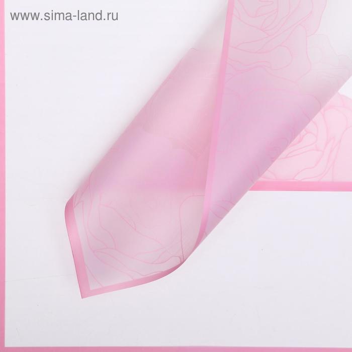 Пленка для цветов "Девушка", светло-розовый, 0,58 х 0,58 м - Фото 1