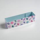 Коробка для макарун с PVC крышкой, кондитерская упаковка «Color your life», 19,5 х 5 х 4,5 см - фото 318372843
