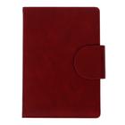 Ежедневник недатированный А5, 160 листов Norwich, обложка искусственная кожа, 2 ляссе, тонированный блок 70 г/м2, красный - Фото 1