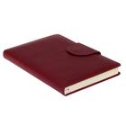 Ежедневник недатированный А5, 160 листов Norwich, обложка искусственная кожа, 2 ляссе, тонированный блок 70 г/м2, красный - Фото 2