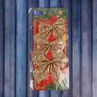 Ёлочные игрушки 3 шт. «Зимнее волшебство. Бант - золотой блеск» пластик,10.5×9.5 см, золото - Фото 2