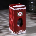 Светодиодная фигура «Дед Мороз в телефонной будке» 5.3 × 12 × 5.3 см, пластик, батарейки AG13х3, свечение тёплое белое - фото 6326013