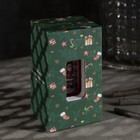 Светодиодная фигура «Дед Мороз в телефонной будке» 5 × 12 × 5 см, пластик, блёстки, батарейки AG13х3, свечение тёплое белое - Фото 4