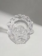 Стеклянный подсвечник на 1 свечу «Лотос», прозрачный, 12.7×11.7×11.7 см - фото 59762625