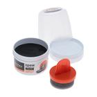 Крем для обуви ШТРИХ Основной уход банка с губкой черный 60 мл - Фото 4