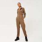 Комбинезон женский MINAKU: Casual Collection, цвет кофе, размер 52 5279169 - фото 14647026