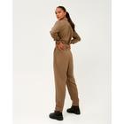 Комбинезон женский MINAKU: Casual Collection, цвет кофе, размер 52 - фото 44469907