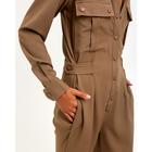 Комбинезон женский MINAKU: Casual Collection, цвет кофе, размер 52 - фото 44469909