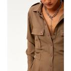 Комбинезон женский MINAKU: Casual Collection, цвет кофе, размер 52 - фото 44469910