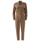 Комбинезон женский MINAKU: Casual Collection, цвет кофе, размер 52 - фото 44469911