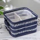 Корзина для хранения с ручками «Тори», 4 ячейки, 20×20×11 см, цвет синий 5060140