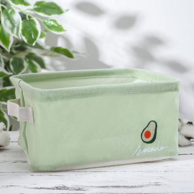 Корзина для хранения с ручками «Доляна. Авокадо», 23×16×12 см, фисташковая