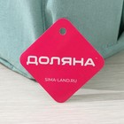 Корзинка для хранения Доляна «Тая», 3 кармана, 30×24×18 см, бирюзовая - Фото 5