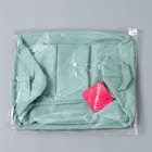 Корзинка для хранения Доляна «Тая», 3 кармана, 30×24×18 см, бирюзовая - Фото 6