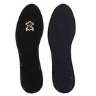 Стельки для обуви Leder BLACK, кожаные, с активированным углём, антибактериальные, размер 41-42 - фото 306723628